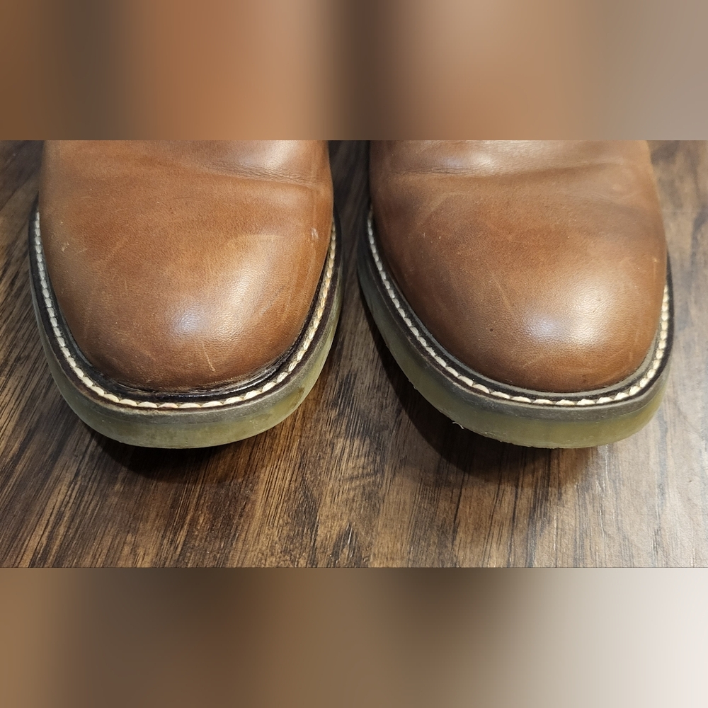 Clark's Jaxen Low Lace Up Brown Leather Oxfords Size 8 - Picture 4 of 7